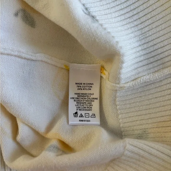 CECE Lemon Print Short Sleeve Sweater - Picture 6 of 10